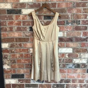 Banana Republic Gold Silk Dress